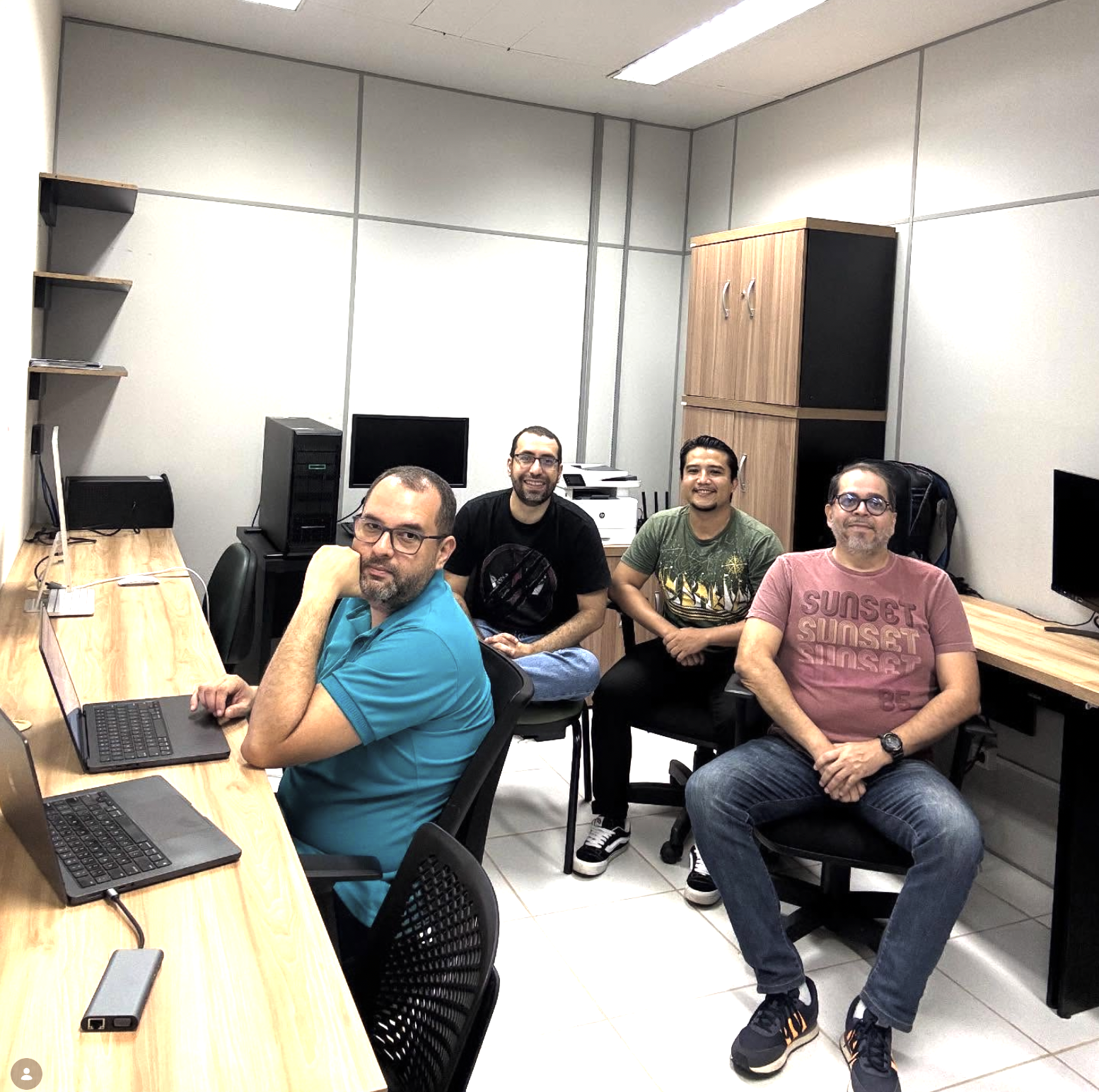 Vista do espaço de trabalho do LabCompAp